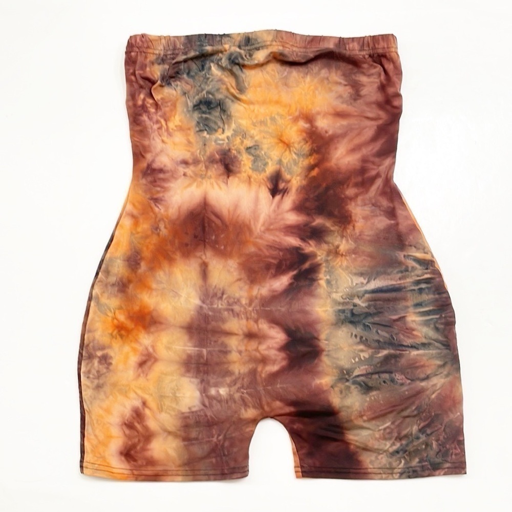 SHEIN tie dye sleeveless romper